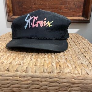 Vintage Black St. Croix Logo Hat